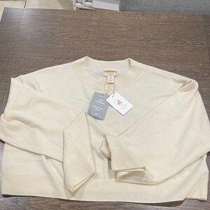 H&M Cream Crew Neck Sweater